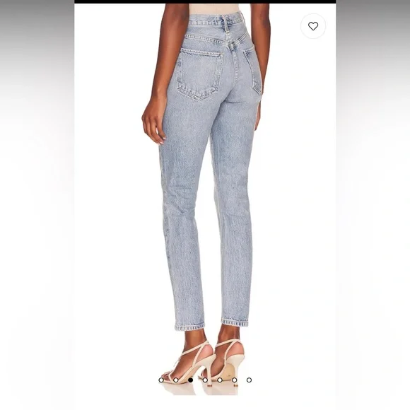 Agolde Riley High Rise Straight Crop Jeans Size 27 - Picture 2 of 16